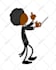 draw or animate a stick figure or stickman
