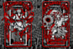 draw retro vinatge tarot card style
