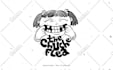 design hand drawn logo in 90s skate punk style