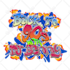 create premium graffiti design text or logo