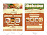 attractive restaurant flyer, food menu, food poster design