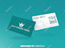 design elegant and modern business card design with qr code