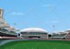 make football stadium to vector illustration poster