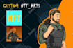 create exclusive nft design custom design special for you include code metadata