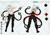 draw custom character sheet, reference sheet design in anime style for oc detail