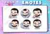 create chibi emotes or sub badges for twitch discord kick in bulk for you