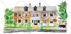 draw watercolor wedding venue
