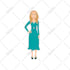 draw cartoon character in flat design vector style