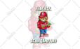 draw mascot cartoon character polo teddy bear, logo, t shirt design streetwear
