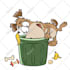draw cartoon stickers, character, mascot, chibi and furry fursona
