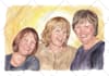 hand painted watercolor portrait from photos