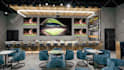 interior design restaurant, café, bar, store with realistic image 3d render