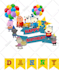 design cake topper birthday party