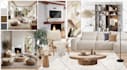 do interior design mood board with ideas and shopping list