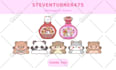 draw cute kawaii doodle illustrations for stickers