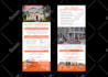 design door hanger, rack card, postcard for lawn care, roofing, hvac, cleaning