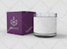 design custom editable candle label with logo and box design