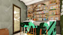 interior design and 3d render home, apartment or villa interior