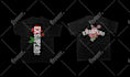 create a custom floral typography tshirt design