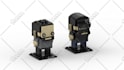 make custom bheadz model using lego bricks