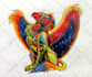 watercolor style pet birds and animals hand drawing