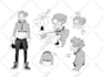 draw character design in manga style