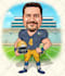 draw sports caricatures, cartoon caricatures
