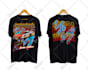 draw retro racing automotive tshirt design