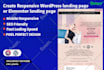create wordpress landing page or elementor landing page