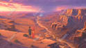 draw fantasy, post apocalyptic, background or concept art
