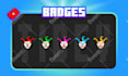 draw custom cute youtube loyalty badges and twitch emotes
