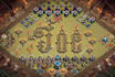 design attractive name base using walls in clash of clans