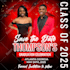 design graduation flyer  invitation and postcard