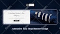 create attractive etsy shop banner design in 24 hours