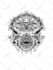 make u a dark gothic styled blackwork tattoo design