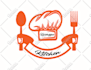 do fantastic logo for cooking,bakery,cafe, 3d