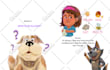 draw illustrated children book illustration, cute and fun