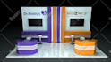 design 3d trade booth, exhibition stall, mall stall, kiosk and booth designs