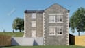 do awesome cgi 3d model exterior rendering from floor plan