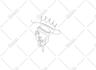 draw one line logo, line art, design minimalist for you