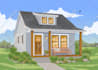 draw house illustration, portrait and landscape