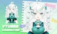 design and rig pro live 2d vtuber model for streaming