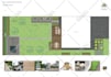 create a custom 2d landscape design with planting layout