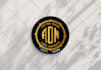 do badge clothing line initial letters monogram minimal initial text letter logo
