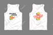 design custom hand drawn t shirt illustration
