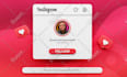 create unique instagram logo with free mockup