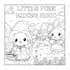 draw kawaii sanrio style coloring book illustrations for kids