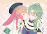 draw anime couple,oc couple,romantic art for you