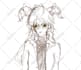 uncoloured anime style sketch commission