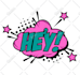 create comic book words and illustration art